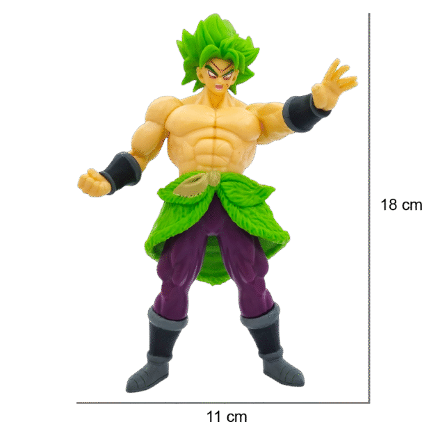 18CM Broly action figure Dragon Ball Super collectible in green-haired Super Saiyan form Let me know if you want similar content for bundle offers or category pages.