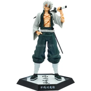 Sanemi Shinazugawa 30CM Demon Slayer figure with katana and kanji base collectible
