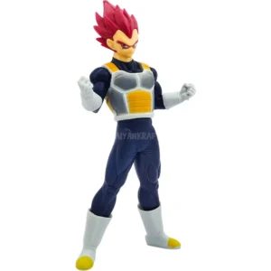 18CM Vegeta Super Saiyan God Dragon Ball Super collectible figure with red hair and Saiyan armor