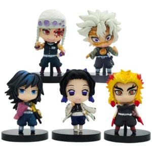 High-detail Demon Slayer Hashira PVC figure set – Premium 5-piece collectible combo by SaiyanKraft with better paint, faces, and finish vs generic figures.