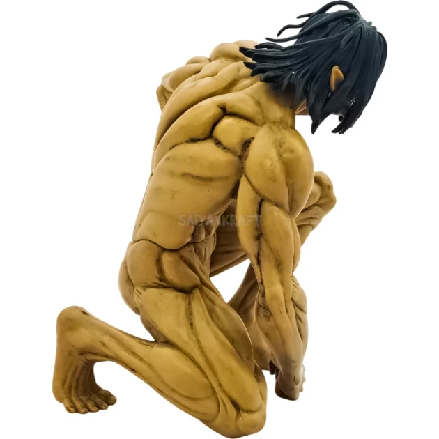 Attack Titan action figure 15CM featuring Eren Yeager from Attack on Titan anime crouched in battle pose
