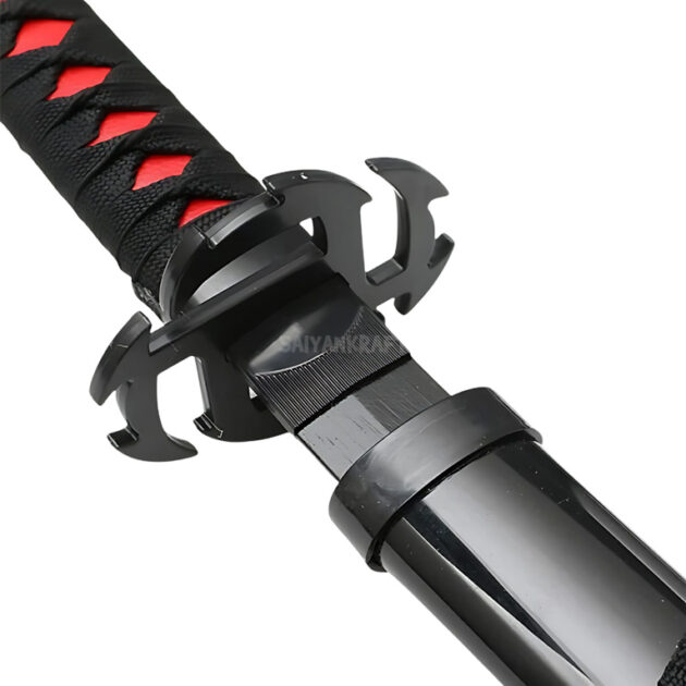 Ichigo Kurosaki 104CM wooden katana with sheath and stand – Bleach anime replica sword