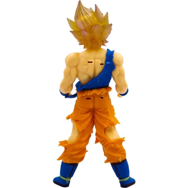18CM Goku Super Saiyan 2 Dragon Ball Z collectible figure with golden hair and torn gi
