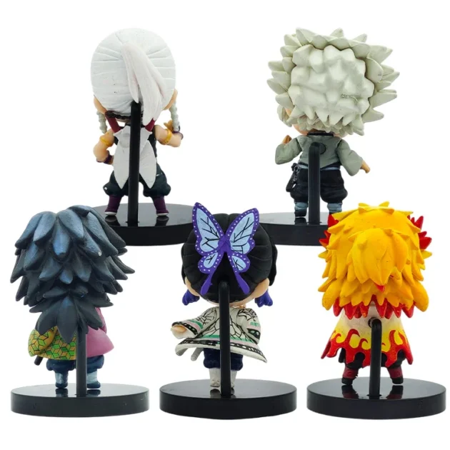 High-detail Demon Slayer Hashira PVC figure set – Premium 5-piece collectible combo by SaiyanKraft with better paint, faces, and finish vs generic figures.