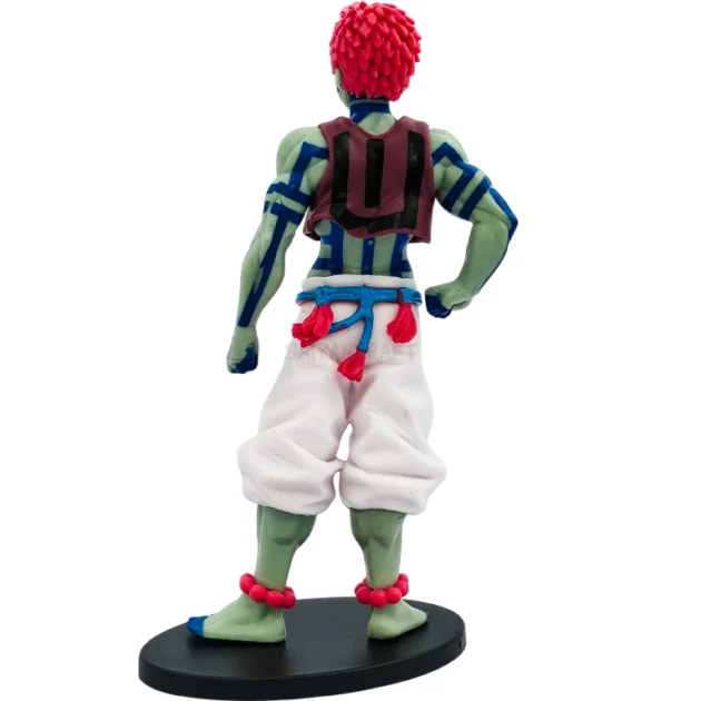 Akaza action figure 16CM from Demon Slayer anime with detailed blue tattoos and muscular pose