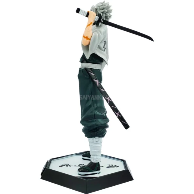 Sanemi Shinazugawa 30CM Demon Slayer figure with katana and kanji base collectible