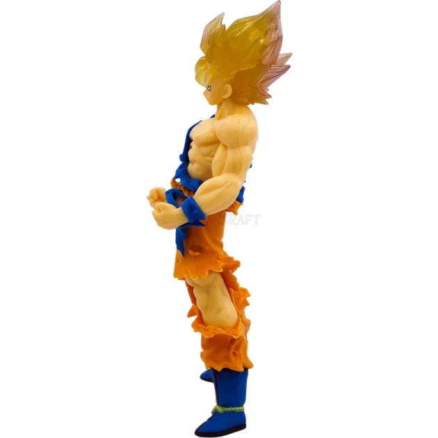 18CM Goku Super Saiyan 2 Dragon Ball Z collectible figure with golden hair and torn gi
