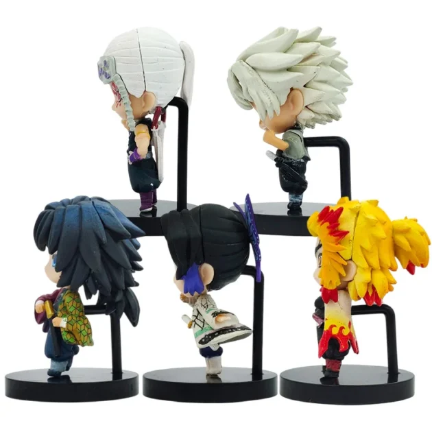 High-detail Demon Slayer Hashira PVC figure set – Premium 5-piece collectible combo by SaiyanKraft with better paint, faces, and finish vs generic figures.