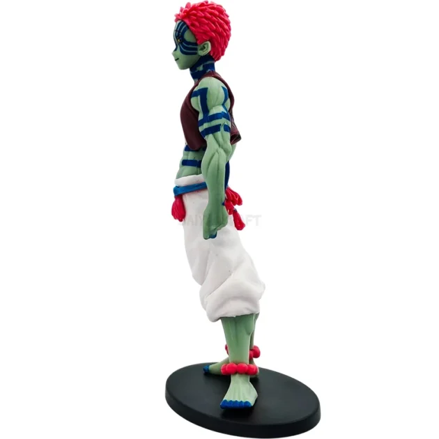 Akaza action figure 16CM from Demon Slayer anime with detailed blue tattoos and muscular pose