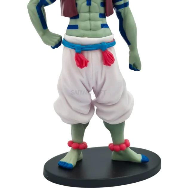 Akaza action figure 16CM from Demon Slayer anime with detailed blue tattoos and muscular pose