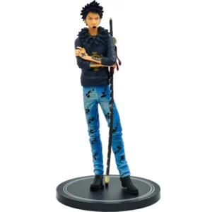 Trafalgar D. Water Law 18 cm anime action figure – One Piece collectible statue with sword and detailed clothing.