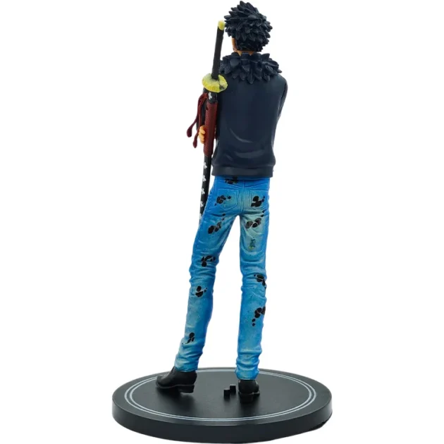 Trafalgar D. Water Law 18 cm anime action figure – One Piece collectible statue with sword and detailed clothing.