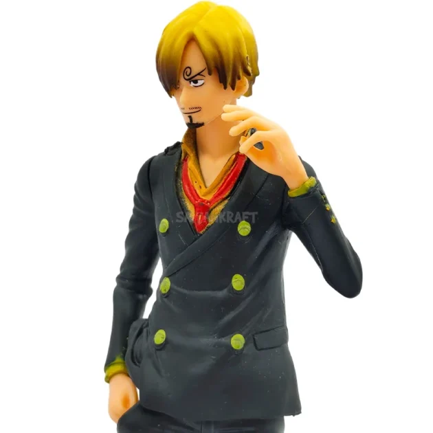 Vinsmoke Sanji 18CM One Piece anime figure collectible with detailed sculpt and suit design
