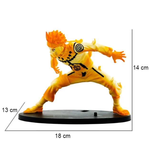 Naruto Uzumaki Biju Mode 14cm Action Figure – Naruto Shippuden Anime Collectible with Chakra Cloak