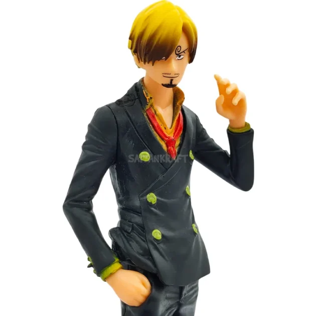 Vinsmoke Sanji 18CM One Piece anime figure collectible with detailed sculpt and suit design