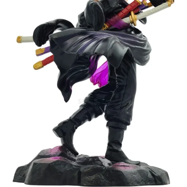 Roronoa Zoro 20cm Action Figure – One Piece Collectible with 4 Swords in Battle Stance